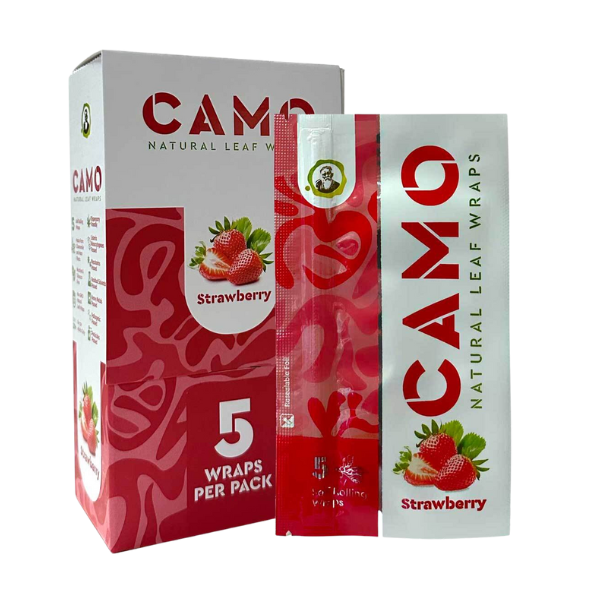 CAMO Natural Leaf Wrap 5pk / Strawberry
